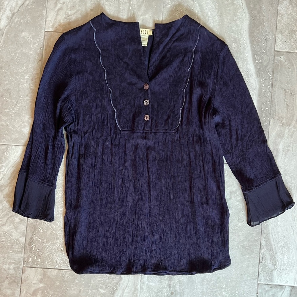 Vintage Teddi purple blouse. Size M